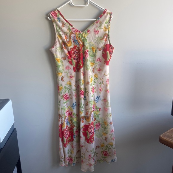 Vintage Gilmour Floral Sleeveless Dress Large - Picture 5 of 5